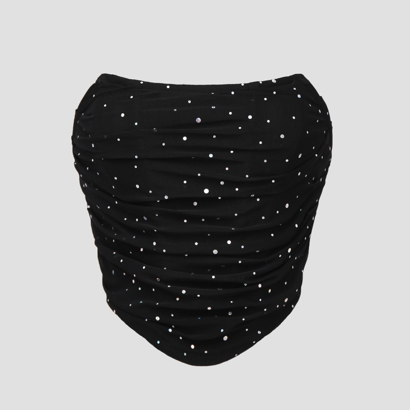 Prekogranična vanjska trgovina novim europskim i američkim vjetrom mrežastim šljokicama = ins vjetar napredni osjećaj dijamanta bez leđa riblja kost tuba grudi LY012