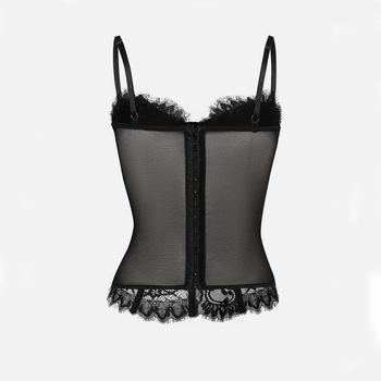 Νέο γιλέκο αδυνατίσματος Amazon European and American Street Spice Girl Lace Eyelashes Fish Bone Slim-fit Backless Γυναικείο 9018