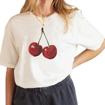 Dámske tričko Cherry Y2K Baby Red Estetic Cherries Trendy Coq