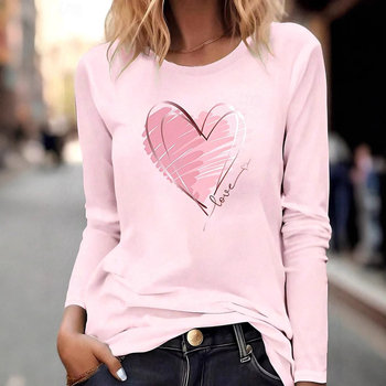 Zimska prekogranična europska i američka ženska neovisna stanica Amazon Crewneck 3D printana majica dugih rukava podržava fiksnu izradu