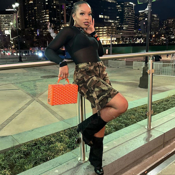 30010 Nazada Cross-Border Дамски летни нови продукти Amazon Секси изрязани камуфлажни къси панталони с цип и еластични панталони за жени