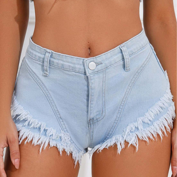4013# Spot Cezhraničný zahraničný obchod Nezávislá stanica Letné ležérne džínsy Nové dámske džínsové šortky s vysokým pásom