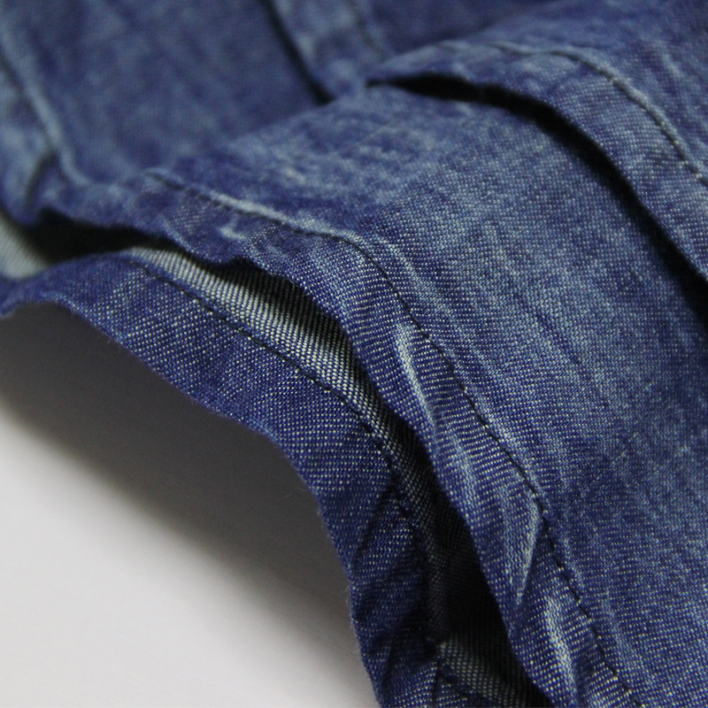 Nova ljetna stilska mala pufnasta traper suknja s retro vezom i nabranim pranjem X2210