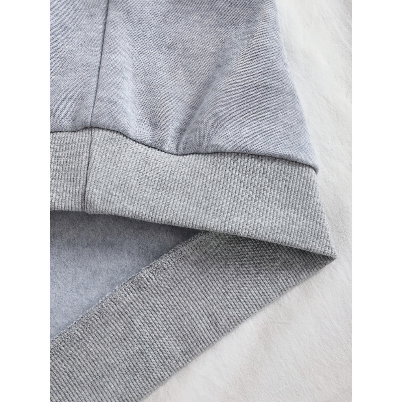 Dámska flísová mikina s dlhým rukávom a klokaním vzorom