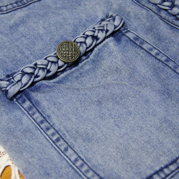 Μικρό κοντό τζάκετ για γυναίκες 2025 Νέο φθινόπωρο, casual, ρετρό σχέδιο, πλεκτό τζιν τοπ με στριφτό τελείωμα 9323