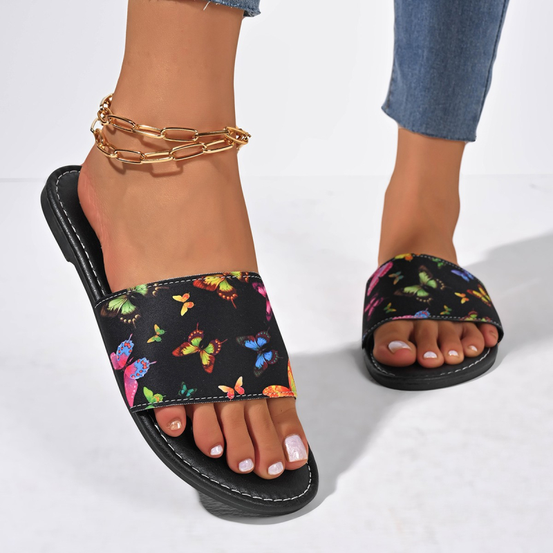 Na zalihi Nove ljetne ženske cipele, plus size printane, ležerne papuče za žene u etničkom stilu, strana trgovina