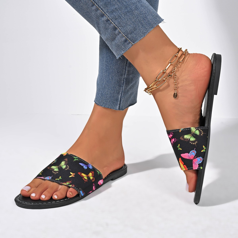 Na zalihi Nove ljetne ženske cipele, plus size printane, ležerne papuče za žene u etničkom stilu, strana trgovina