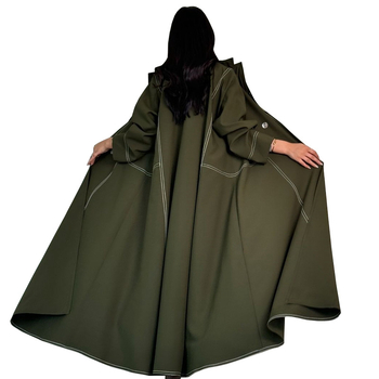 MQ150 Ευρωπαϊκό Μουσουλμανικό Αντιανεμικό Παλτό Amazon Σταυρωτό Μοντέρνο Μακρύ Κουμπί Διασυνοριακές Μετακινήσεις Abaya