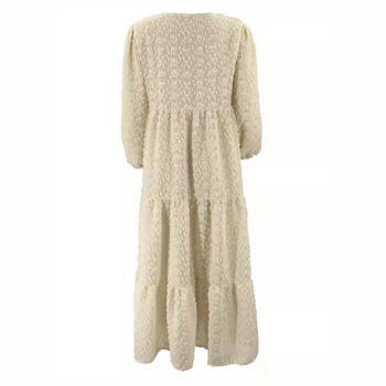 M2713 Amazon Žene Bliskog istoka Muslimanske Nova jednobojna duga haljina s rukavima