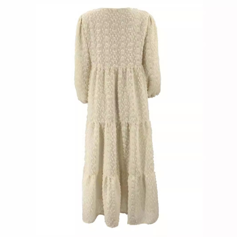 M2713 Amazon Žene Bliskog istoka Muslimanske Nova jednobojna duga haljina s rukavima