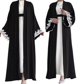 M2672 Amazon Dámske Blízkeho východu moslimské nové jednofarebné sako módne elegantné vesty šaty oblek