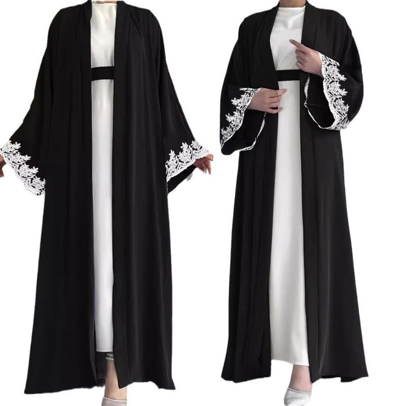 M2672 Amazon Dámske Blízkeho východu moslimské nové jednofarebné sako módne elegantné vesty šaty oblek