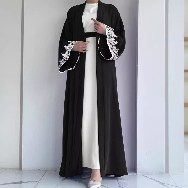 M2672 Amazon Dámske Blízkeho východu moslimské nové jednofarebné sako módne elegantné vesty šaty oblek