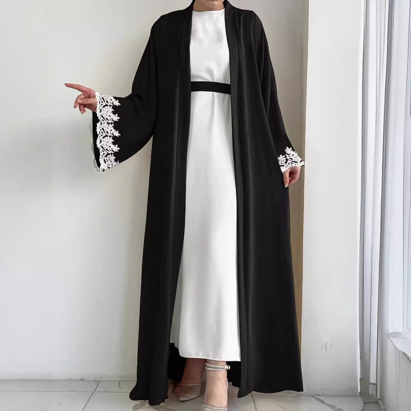 M2672 Amazon Dámske Blízkeho východu moslimské nové jednofarebné sako módne elegantné vesty šaty oblek