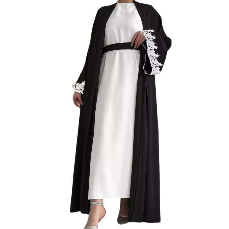 M2672 Amazon Dámske Blízkeho východu moslimské nové jednofarebné sako módne elegantné vesty šaty oblek