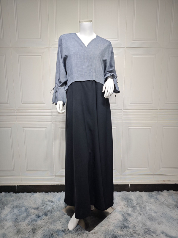 MQ151modest Lähis-Ida moslemi rüü õmblemisega mood mansetiköis Abaya Dubai Türgi rüü