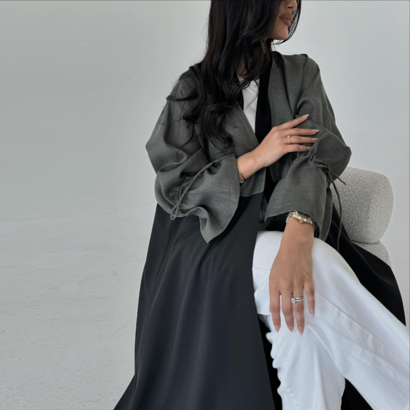 MQ151modest Lähis-Ida moslemi rüü õmblemisega mood mansetiköis Abaya Dubai Türgi rüü