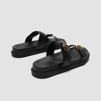 Ženske papuče u vilinskom stilu sa sandalama i papučama za ljeto 2024., novi stil, moderne, univerzalne, rimske sandale za plažu s debelim dnom