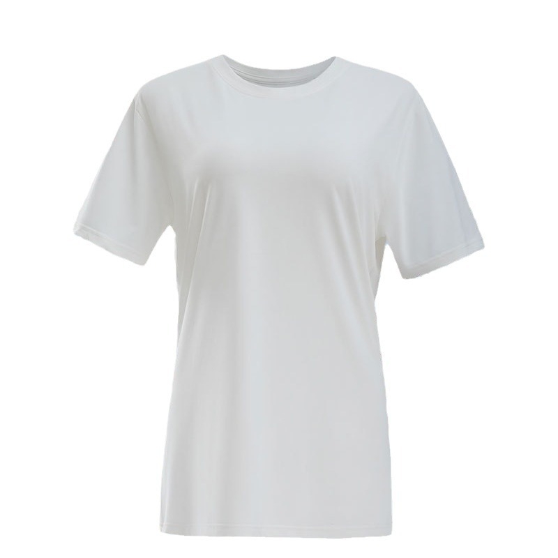 Yue Xiaomian Non-Stick T2024 Letné ležérne voľné čistofarebné tričko s okrúhlym výstrihom a polovičnými rukávmi pre mužov a ženy, módne a ležérne