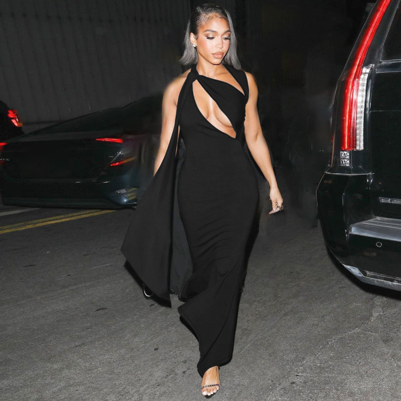 Európa a Spojené štáty americké horúce dámske jesenné a zimné 2024 nové módne sexy duté ramienka bez rukávov jednofarebné šaty pre ženy veľkoobchod