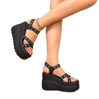 Cosplay cipele 2025. ljeto, nove punk ležerne sportske sandale s platformom i podnožjem, s tankim podom