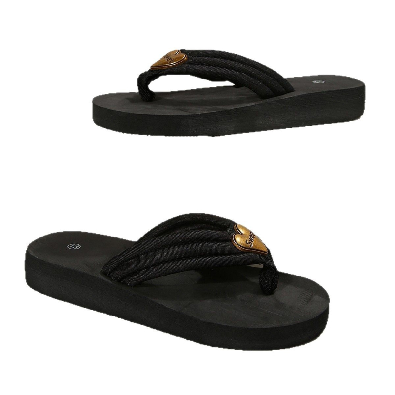 Nove pjenaste papuče za žene, ljetna moderna odjevna kombinacija u obliku srca, korejski stil, višenamjenske platforme, japanke, sandale