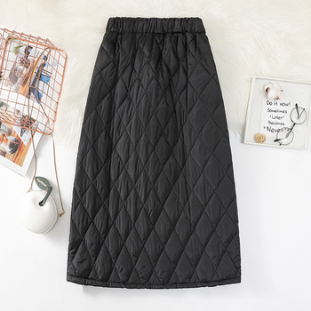 Suknja za jesen i zimu, rasprodaja, ženska, visokog struka, pamučna, topla, zadebljana, otporna na vjetar, jednodijelna duga suknja
