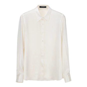 Proljeće 2025. Novi stil satena imitacija dudove svile, top dugih rukava, elegantna košulja od teške imitacije svile poznatih imena za žene s elegantnim osjećajem