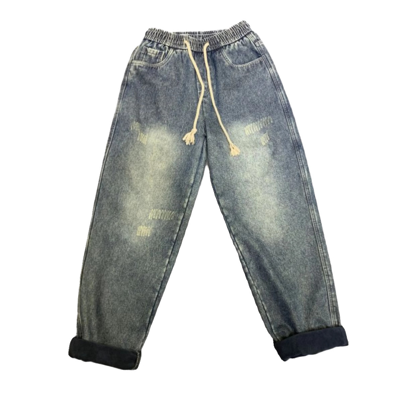 Jesenske i zimske nove moderne japanske retro traperice otporne na habanje, muške široke ravne traperice, ležerne hlače širokih nogavica