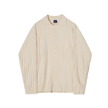 Ανδρικό Φθινοπωρινό Πουλόβερ με Πέτο και Ριγέ Ζακέτα MYQ, Κορεάτικο Στυλ, Χαλαρό Σχεδιασμό, Πλεκτό Μπλούζα Sense Niche