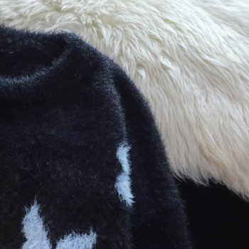 Πουλόβερ Diablo Butterfly Jacquard Mink Wool, Ανδρικό, Φθινοπωρινό και Χειμερινό, Ευρωπαϊκή και Αμερικανική Ατμόσφαιρα, Χαλαρό, Casual Πουλόβερ