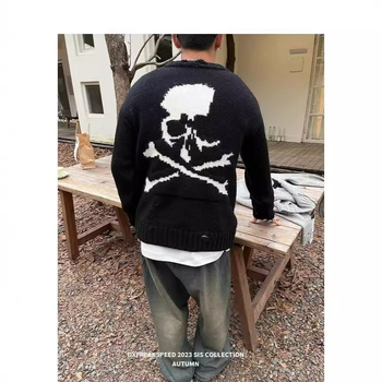 Jesenski i zimski zadebljani džemper za muškarce u korejskom stilu, modni labavi japanski pleteni džemper, zimski u hongkonškom stilu