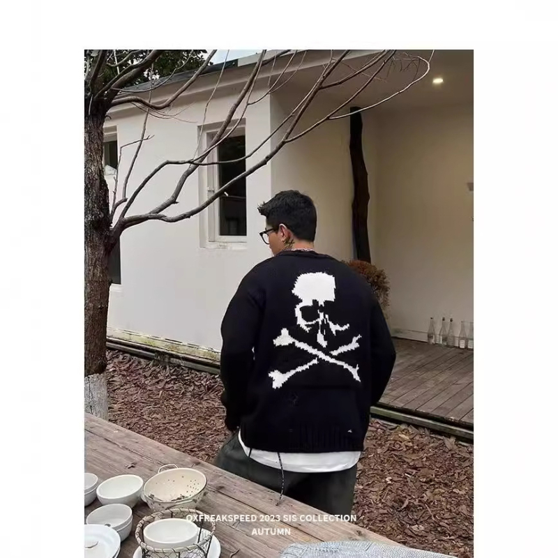 Jesenski i zimski zadebljani džemper za muškarce u korejskom stilu, modni labavi japanski pleteni džemper, zimski u hongkonškom stilu