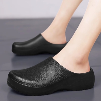 Διασυνοριακά παπούτσια σεφ ανδρικά καλοκαιρινά αδιάβροχα αντιολισθητικά παπούτσια κουζίνας, παπούτσια εργασίας με πεντάλ, άνοιξη μιας γενιάς μαλλιών