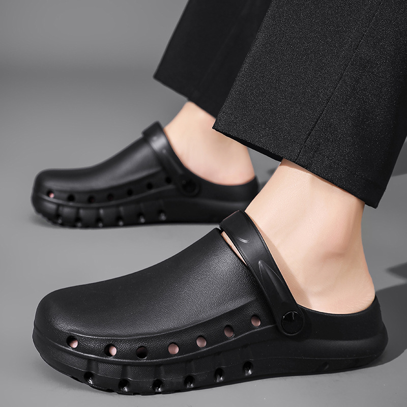 Pavāra apavi Elpojoši čības ar purngalu Ķirurģiskie apavi Ikdienas sandales Āram Darba apavi Ķirurģiskie apavi Tīri apavi S155