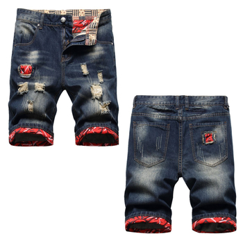 Naujiena sandėlyje. Išskirtinės penkių taškų kelnės su skylutėmis. Japoniško stiliaus, retro stiliaus, trinčiai dryžuotos vyriškos džinsinės kelnės. Mados prekės ženklas.