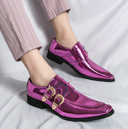 Muške nove ležerne kožne cipele većih veličina za jesen i zimu, visoke kožne cipele sa špicastim vrhom, moderne kožne čizme u retro stilu