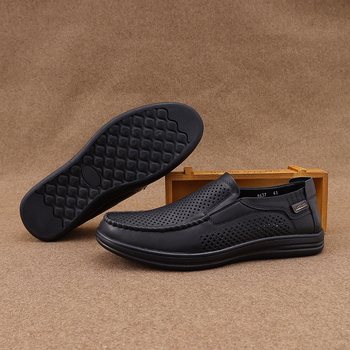 Δερμάτινα παπούτσια νέου στυλ 2024, δερμάτινα παπούτσια πρώτης στρώσης από δέρμα αγελάδας, καθημερινά μοντέρνα και άνετα δερμάτινα παπούτσια με μαλακή σόλα