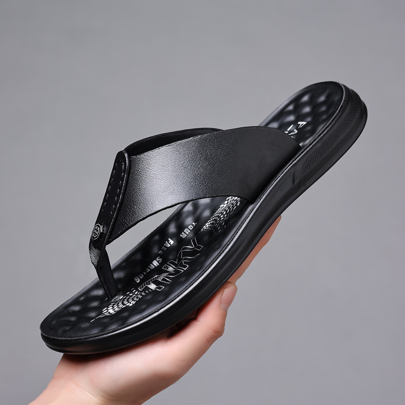 Pánske plážové topánky s dvojitým použitím, mäkké dno, protišmykové žabky, ležérne športové, pohodlné na platforme, masážne sandále s vankúšom pre mužov