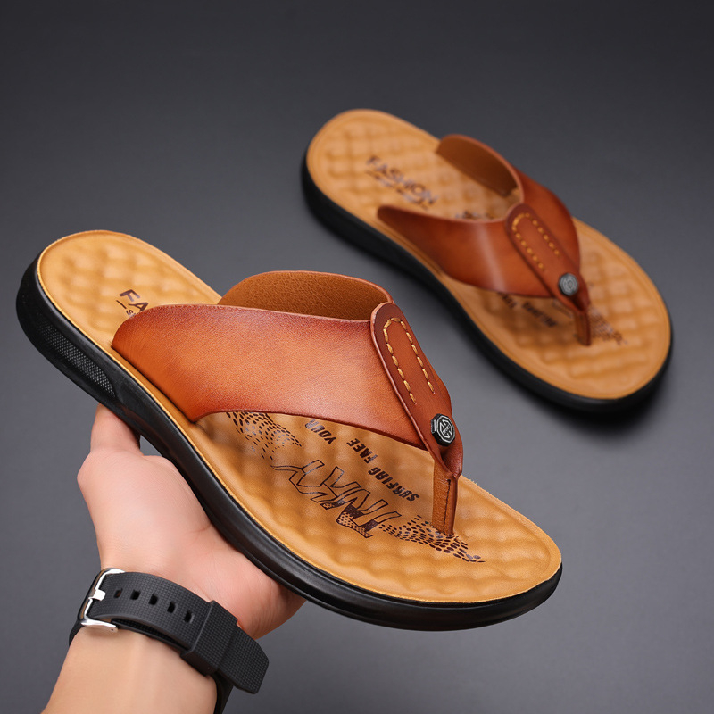 Pánske plážové topánky s dvojitým použitím, mäkké dno, protišmykové žabky, ležérne športové, pohodlné na platforme, masážne sandále s vankúšom pre mužov