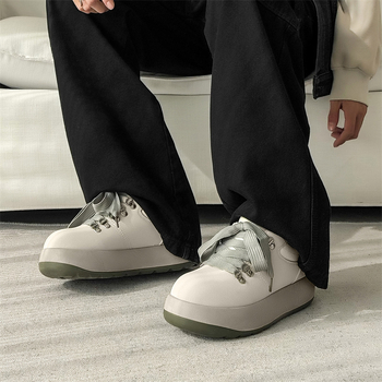 Ανδρικά Παπούτσια 2025 Άνοιξη Νέα Βρετανικά Στυλ Ρετρό Μοντέρνα Δερμάτινα Παπούτσια με Πλατφόρμα OOD Παπούτσια Skate για όλες τις ηλικίες