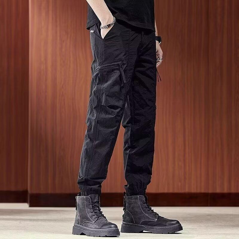 Muški kombinezoni Muške moderne marke američkog stila široke hlače Muške plus size ležerne hlače s više džepova Muške hlače