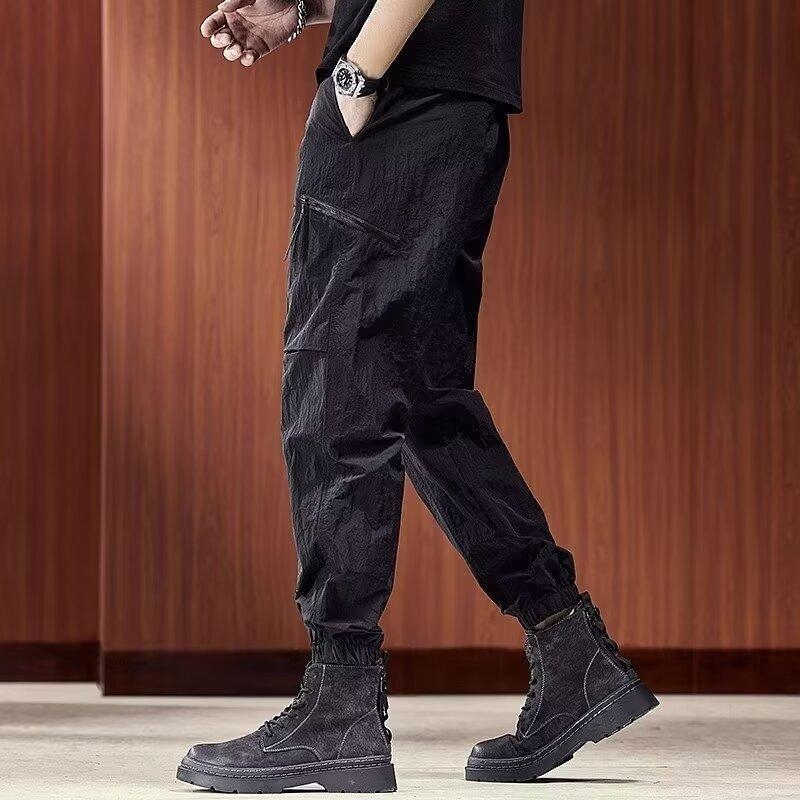Muški kombinezoni Muške moderne marke američkog stila široke hlače Muške plus size ležerne hlače s više džepova Muške hlače