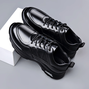 Δερμάτινα Παπούτσια για Άνδρες, με Κορδόνια, Μαλακή Σόλα, Ελαφριά, Αναπνέοντα, Ανδρικά Αθλητικά Παπούτσια, Μοντέρνα και Ευέλικτα, Αναπνέοντα και Απορροφητικά Ανδρικά Παπούτσια