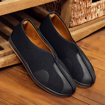 Zimske muške pamučne cipele, klasične tople retro etničke platnene cipele s flisom, stare pekinške platnene cipele za starije osobe, tople pamučne cipele