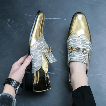 Poslovne kožne cipele za muškarce, nove proljetne mladenačke britanske ležerne špicaste kožne cipele, vjenčanice, cipele za mladoženju, generacija kose