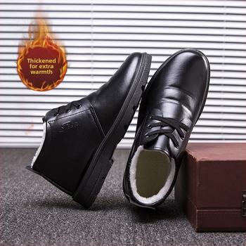 Ανδρικά φθινοπωρινά και χειμωνιάτικα νέα βαμβακερά παπούτσια με δαντέλα μπροστά, άνετα ανδρικά παπούτσια με χοντρό πάτο, διασυνοριακή γκάμα από casual παπούτσια