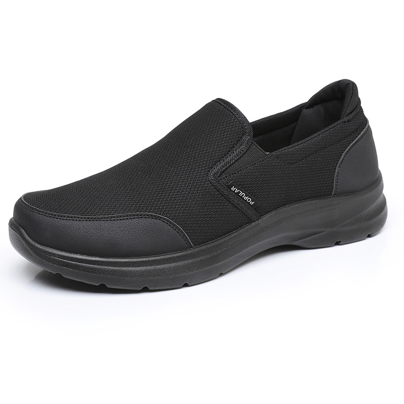 Kevad- ja sügisesed meeste kingad, vanad Pekingi riidest kingad, hingav riidest pind, keskealistele ja eakatele isadele mõeldud kingad, vabaaja libisevad kerged meeste kingad