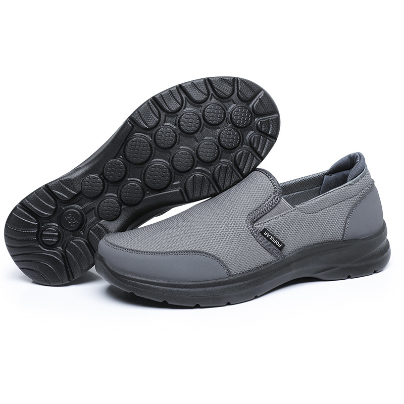 Kevad- ja sügisesed meeste kingad, vanad Pekingi riidest kingad, hingav riidest pind, keskealistele ja eakatele isadele mõeldud kingad, vabaaja libisevad kerged meeste kingad