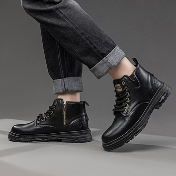 48 dydžio, išskirtiniai, dideli, pasienio stiliaus, rudens vyriški batai, 2024 m., nauji, vyriški Martino stiliaus aulinukai, didinantys aukštį, patogūs, laisvalaikio batai, universalūs